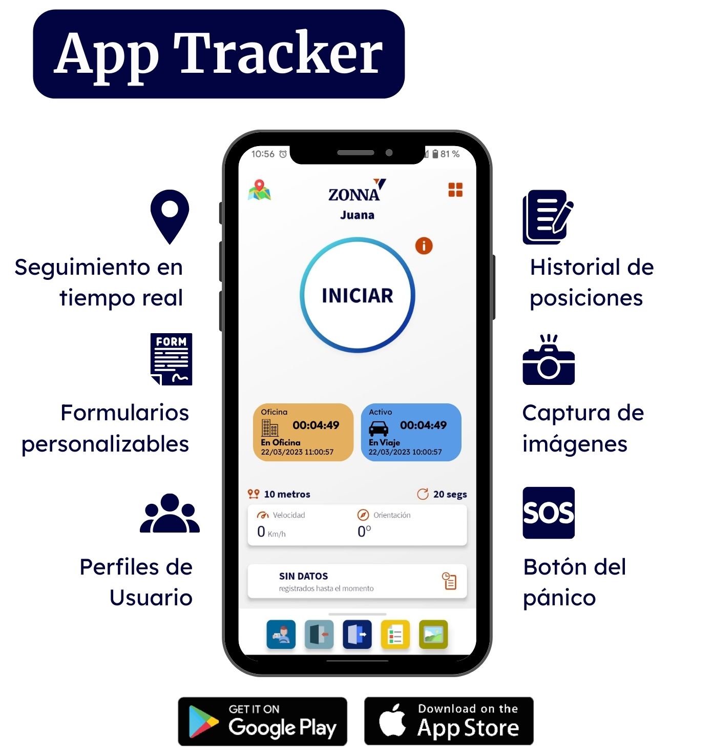 AppTracker - Aplicación móvil