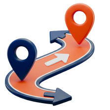 Seguimiento de rutas sin programación previa