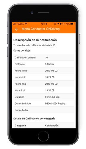 Notificaciones para conductores